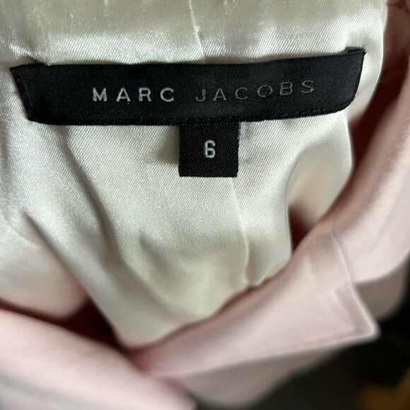 Y2K Vintage Marc Jacobs Jacket Blazer Baby Pink Cotton - Picture 12 of 12